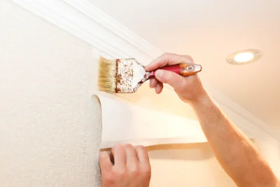 Pose de papier peint à Savigny-sous-Faye — revêtements muraux et toiles de verre
